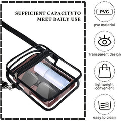 Stadium Approved Clear Crossbody Bag for Concerts and Events