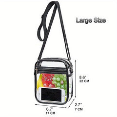 Stadium Approved Clear Crossbody Bag for Concerts and Events