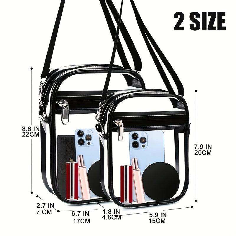 Stadium Approved Clear Crossbody Bag for Concerts and Events