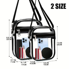 Stadium Approved Clear Crossbody Bag for Concerts and Events