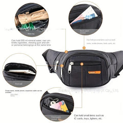 Men's Nylon Cross Body Bag for Cycling Running