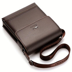Men's Soft Leather Shoulder Bag Large Capacity