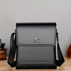 Men's Soft Leather Shoulder Bag Large Capacity