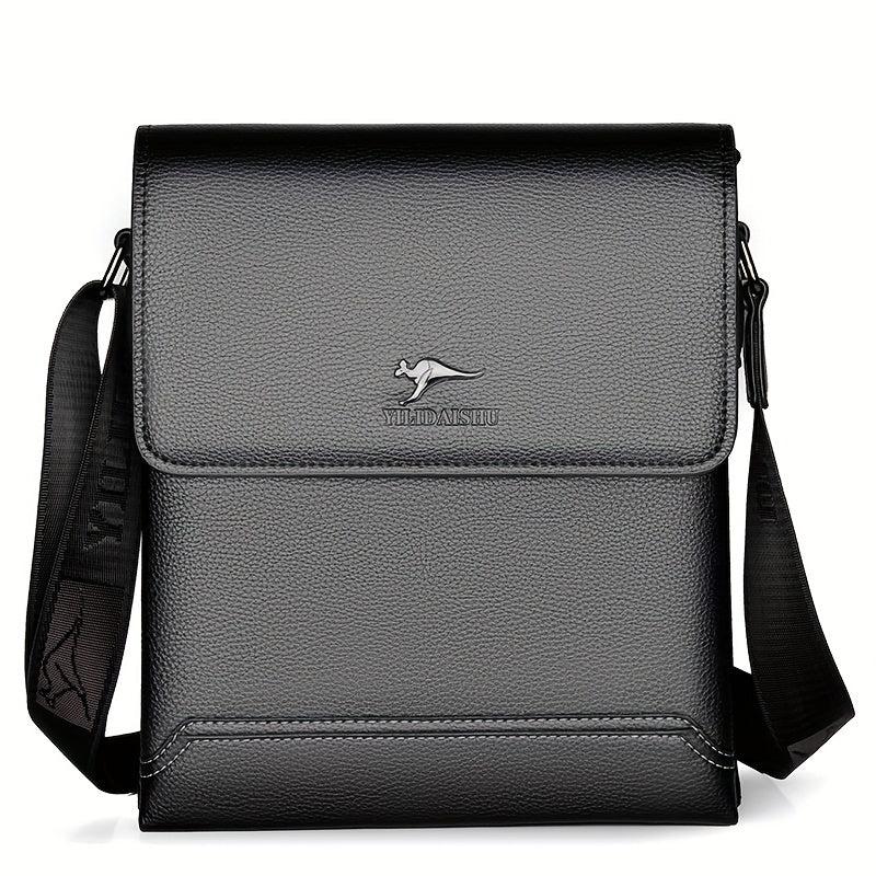 Men's Soft Leather Shoulder Bag Large Capacity