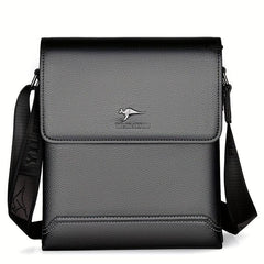 Men's Soft Leather Shoulder Bag Large Capacity