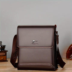 Men's Soft Leather Shoulder Bag Large Capacity