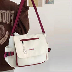 Nylon Crossbody Bag Large Capacity Shoulder Bag Hiking Travel Messenger Bag