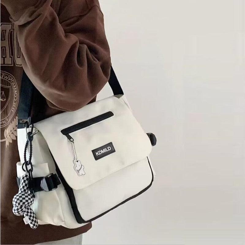Nylon Crossbody Bag Large Capacity Shoulder Bag Hiking Travel Messenger Bag