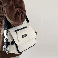 Nylon Crossbody Bag Large Capacity Shoulder Bag Hiking Travel Messenger Bag