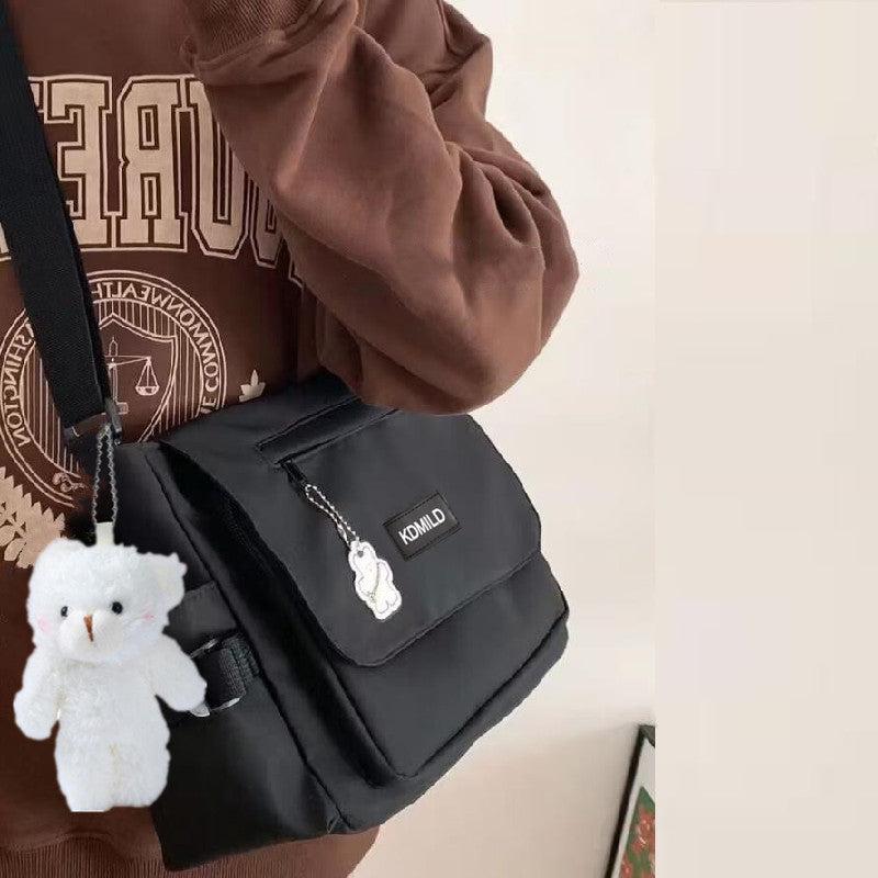 Nylon Crossbody Bag Large Capacity Shoulder Bag Hiking Travel Messenger Bag