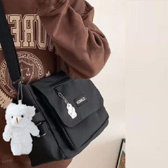 Nylon Crossbody Bag Large Capacity Shoulder Bag Hiking Travel Messenger Bag
