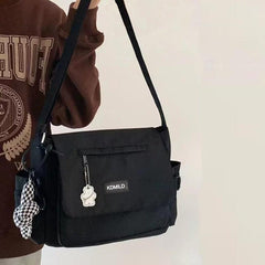 Nylon Crossbody Bag Large Capacity Shoulder Bag Hiking Travel Messenger Bag