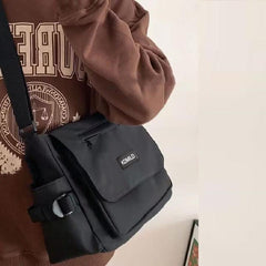 Nylon Crossbody Bag Large Capacity Shoulder Bag Hiking Travel Messenger Bag