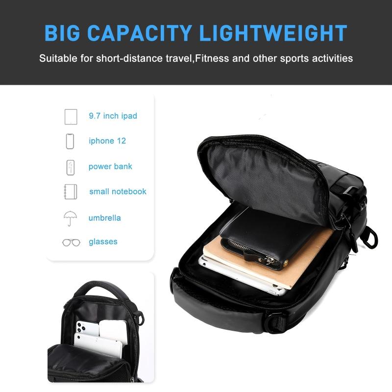 Waterproof Sling Bag Lightweight Fanny Pack Crossbody Backpack
