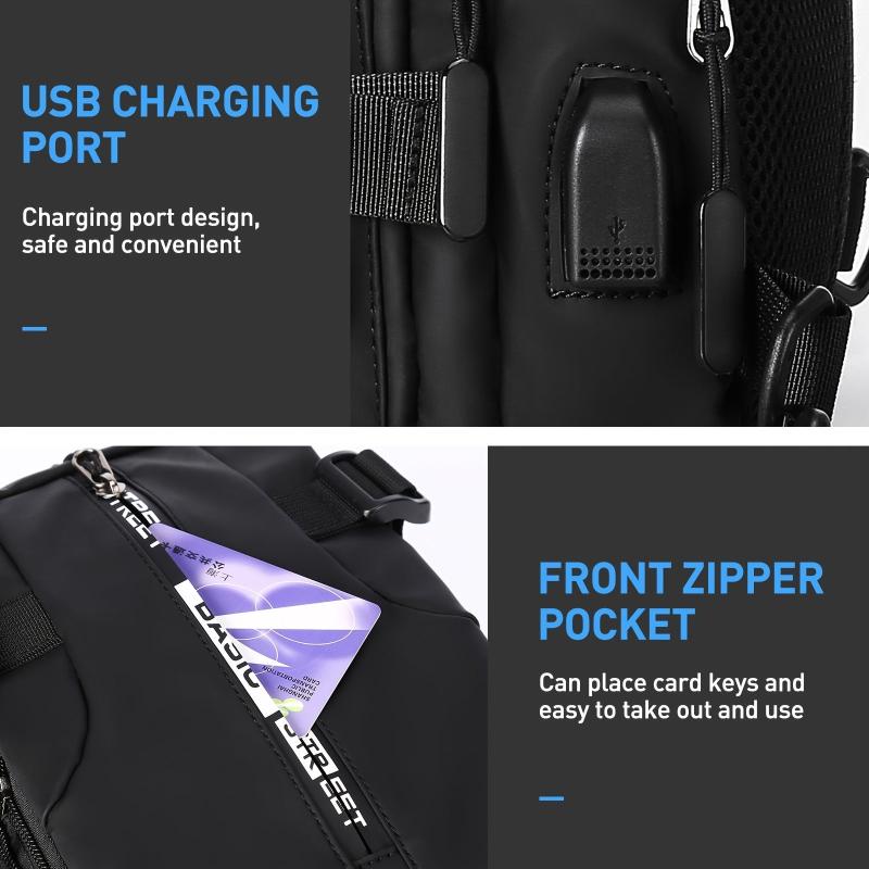 Waterproof Sling Bag Lightweight Fanny Pack Crossbody Backpack