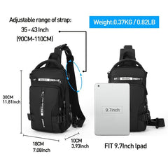 Waterproof Sling Bag Lightweight Fanny Pack Crossbody Backpack