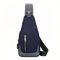 Men's Outdoor Crossbody Bag USB Charging Lightweight Shoulder Bag
