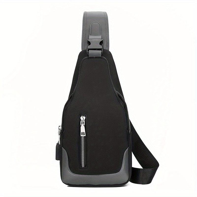 Men's Outdoor Crossbody Bag USB Charging Lightweight Shoulder Bag