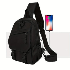 Men's Lightweight Crossbody Bag for Outdoor Sports Hiking Travel Work Casual