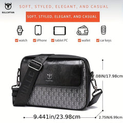 Men's Casual Shoulder Bag for 8 inch iPad, Locomotive Computer