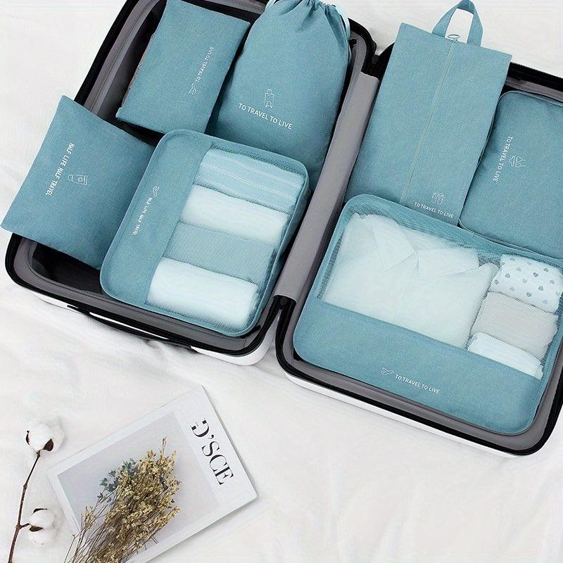 Large Capacity Portable Travel 7-Piece Set Storage Bag Waterproof