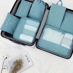 Large Capacity Portable Travel 7-Piece Set Storage Bag Waterproof