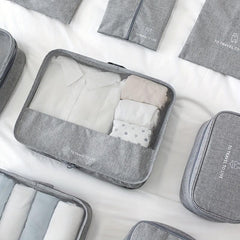Large Capacity Portable Travel 7-Piece Set Storage Bag Waterproof