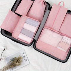 Large Capacity Portable Travel 7-Piece Set Storage Bag Waterproof