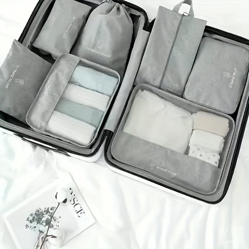 Large Capacity Portable Travel 7-Piece Set Storage Bag Waterproof