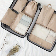 Large Capacity Portable Travel 7-Piece Set Storage Bag Waterproof