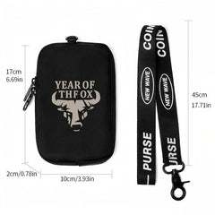 Casual Cow Head Animal Print Men's Chest Bag