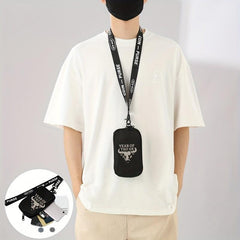 Casual Cow Head Animal Print Men's Chest Bag