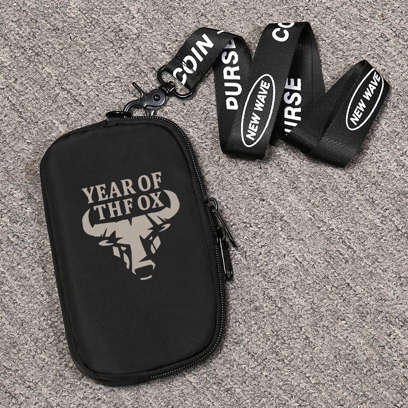 Casual Cow Head Animal Print Men's Chest Bag