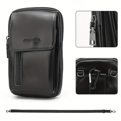Lapinchen Leather Crossbody Wallet Messenger Bag for Men and Women