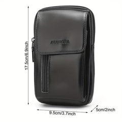 Lapinchen Leather Crossbody Wallet Messenger Bag for Men and Women