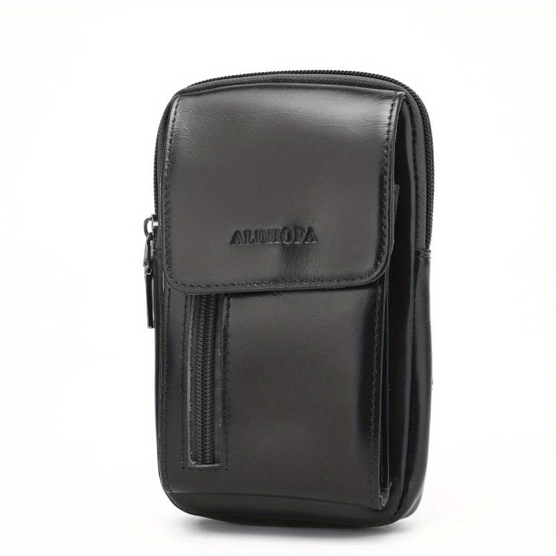 Lapinchen Leather Crossbody Wallet Messenger Bag for Men and Women