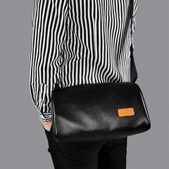 Leather Men's Messenger Bag Shoulder Bag Large Capacity Leather Sports Travel