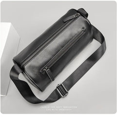 Leather Men's Messenger Bag Shoulder Bag Large Capacity Leather Sports Travel