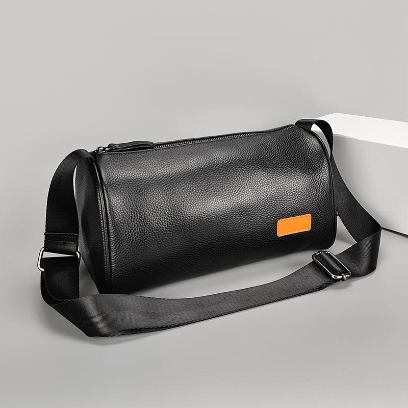 Leather Men's Messenger Bag Shoulder Bag Large Capacity Leather Sports Travel