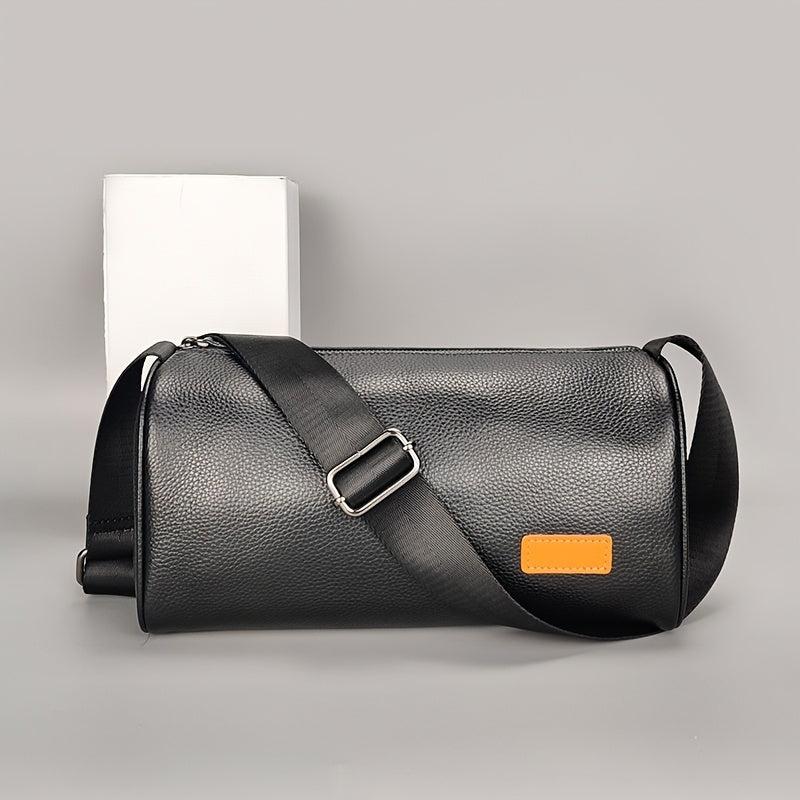 Leather Men's Messenger Bag Shoulder Bag Large Capacity Leather Sports Travel