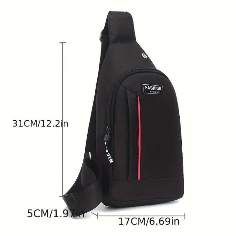 Men's Crossbody Bag Casual Chest Bag Small Satchel For Outdoor Sports