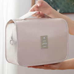 Portable Travel Cosmetic Bag with Hook Large Capacity Storage