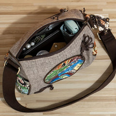 Casual Woven Chinese Knot Crossbody Bag