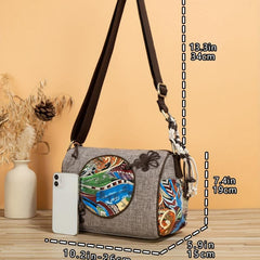 Casual Woven Chinese Knot Crossbody Bag