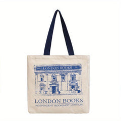 Vintage Retro London Bookstore Canvas Sling Bag