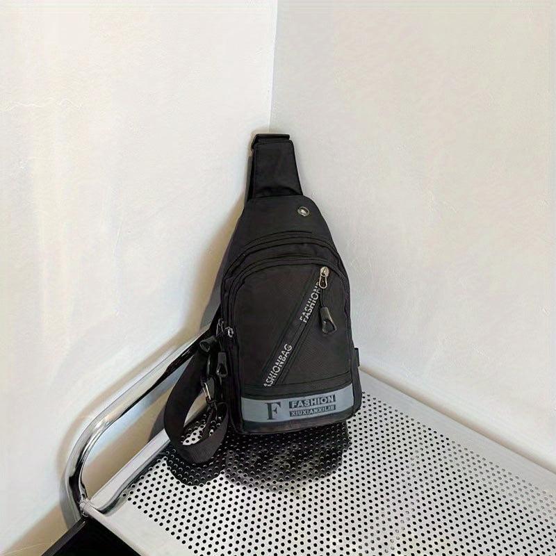 Large Capacity Sports Chest Bag Wear-Resistant Messenger Shoulder Bag