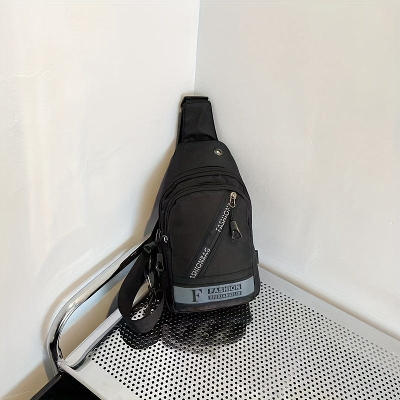 Large Capacity Sports Chest Bag Wear-Resistant Messenger Shoulder Bag