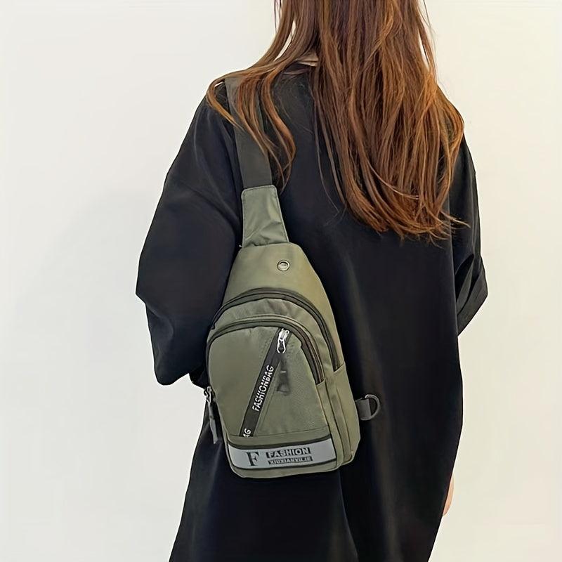 Large Capacity Sports Chest Bag Wear-Resistant Messenger Shoulder Bag