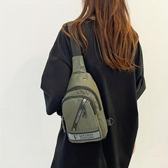 Large Capacity Sports Chest Bag Wear-Resistant Messenger Shoulder Bag