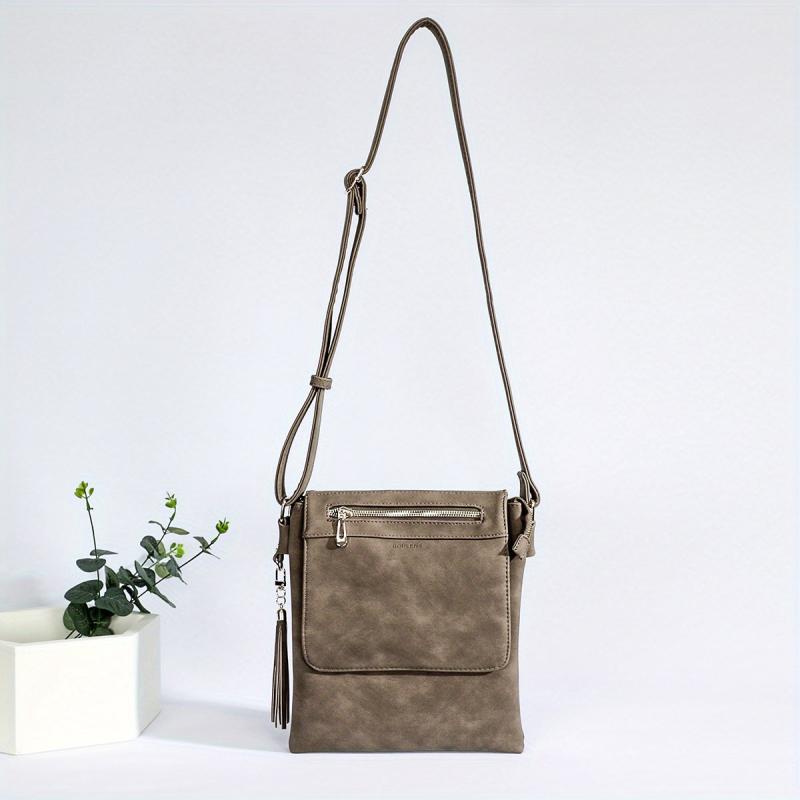 Casual Crossbody Bag PU Leather Shoulder Tote Messenger Bag